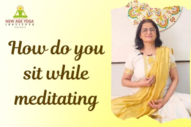 How do you sit while meditating ?